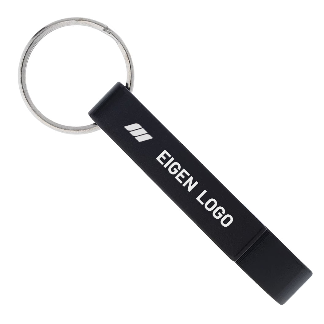 Sleutelhanger met flesopener en gravure