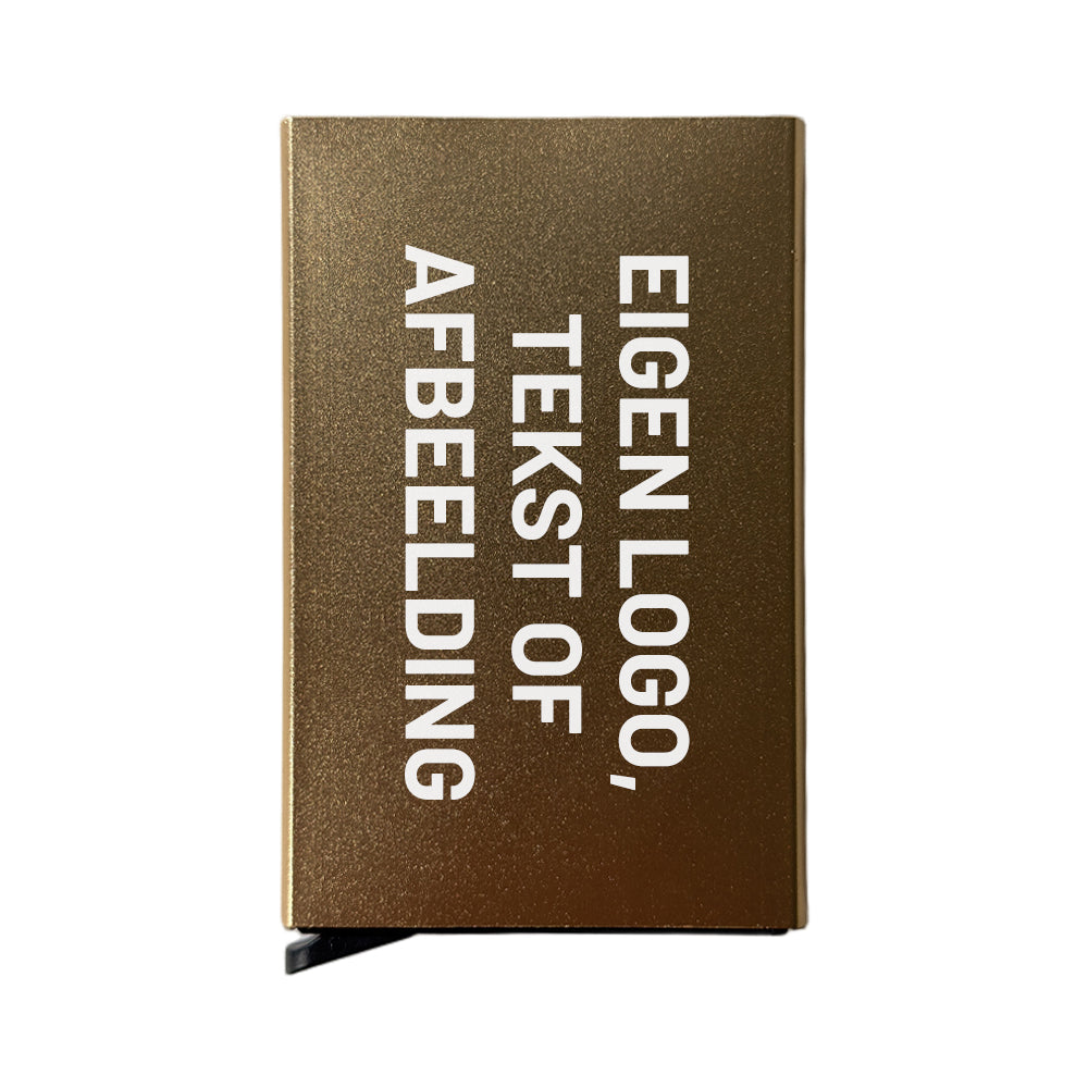 Pop-up pasjeshouder goud, achterkant