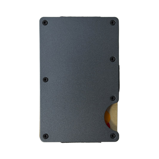 Slanke RFID portemonnee grijs met clip