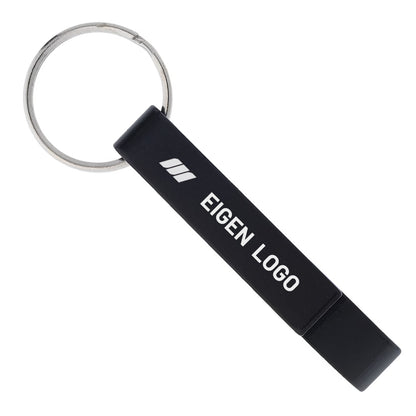 Sleutelhanger met flesopener en gravure