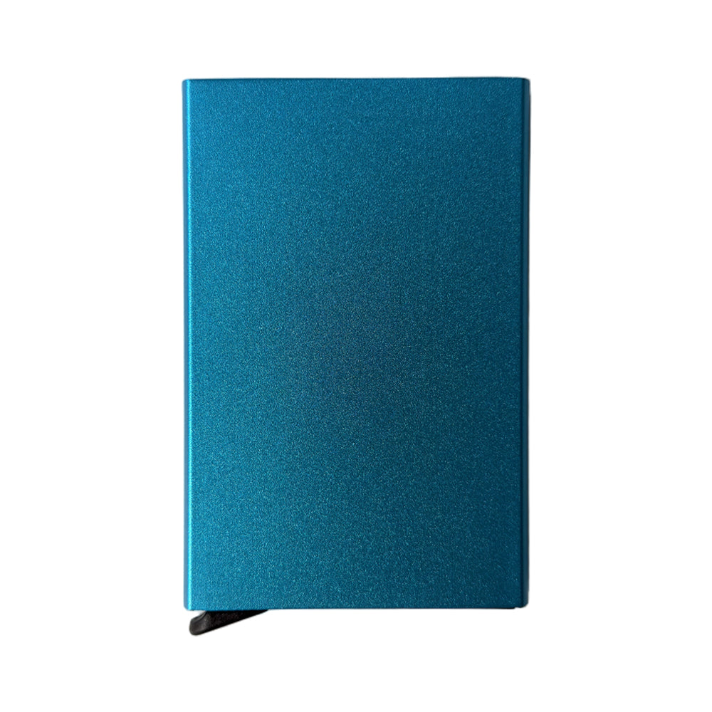 Pop-up pasjeshouder blauw met RFID