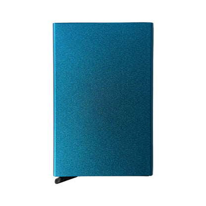 Pop-up pasjeshouder blauw met RFID