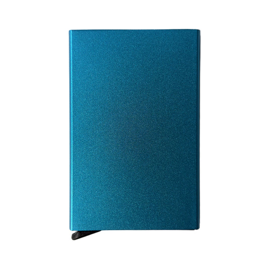 Pop-up pasjeshouder blauw met RFID