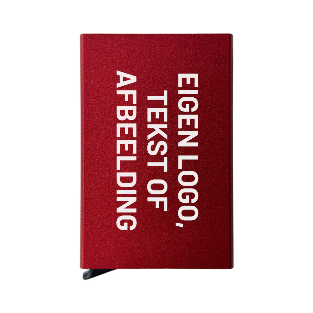 Pop-up pasjeshouder rood, achterkant