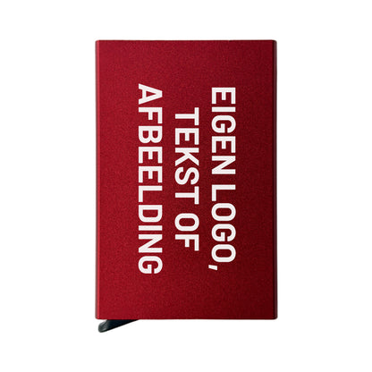 Pop-up pasjeshouder rood, achterkant
