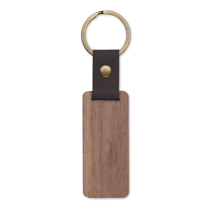 Luxe houten sleutelhanger
