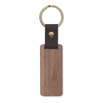 Luxe houten sleutelhanger