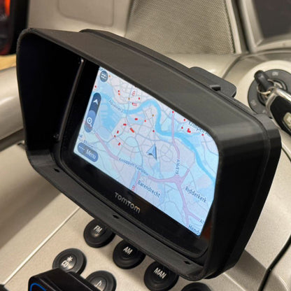 Zonnekap voor TomTom Rider, horizontale variant