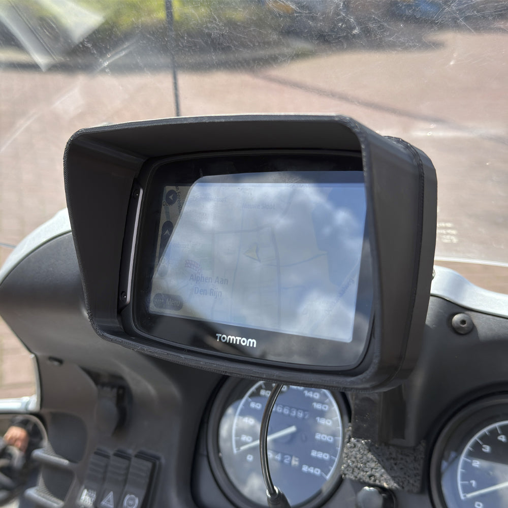 Zonnekap voor TomTom Rider, verticale variant